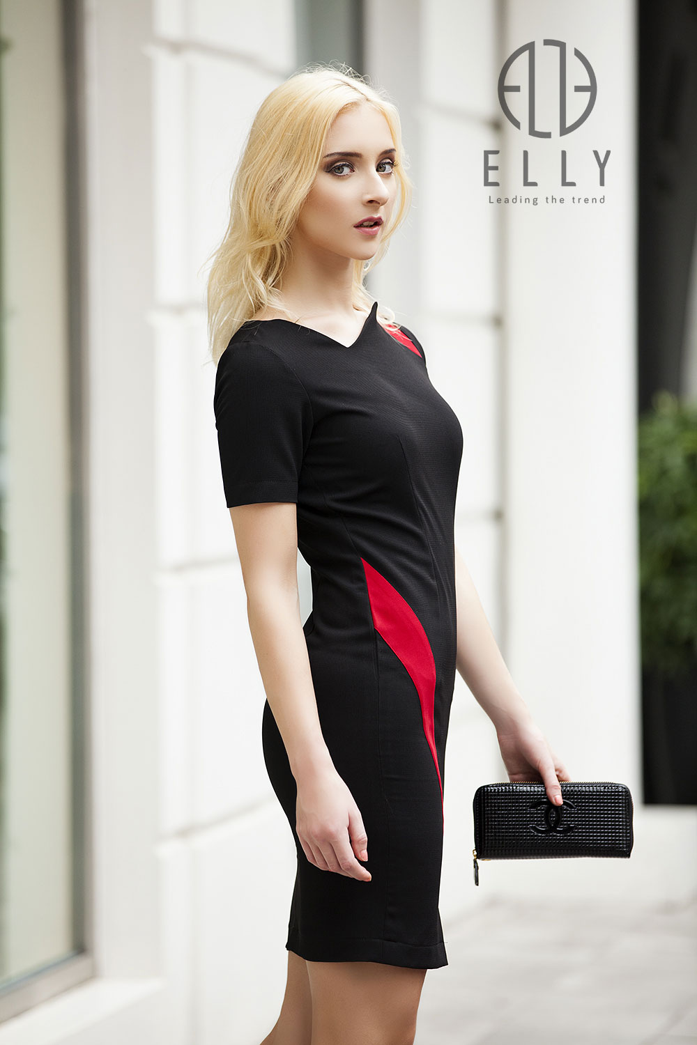 vay body con phoi 2 tone cach dieu