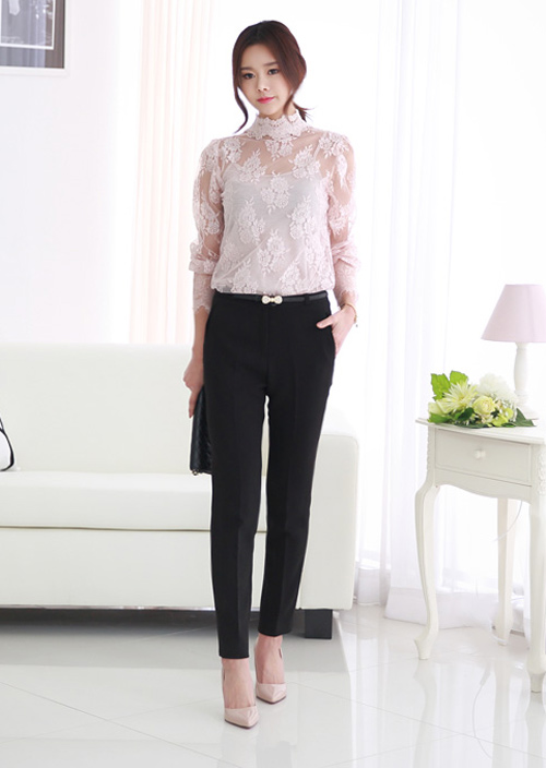 quan au nu ket hop ao so mi ren