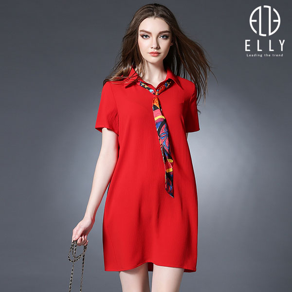 vay suong do tron mau