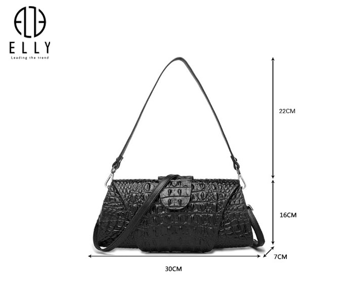 Tui clutch nu cao cap da that ELLY EC36 11