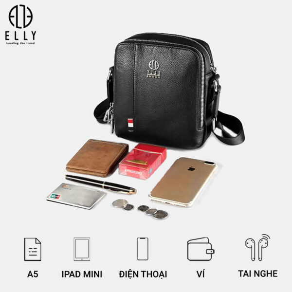Túi xách nam cao cấp da thật ELLY HOMME – ETM6