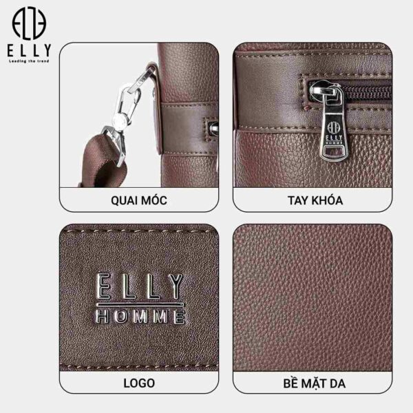 Túi xách nam cao cấp da thật ELLY HOMME – ETM9