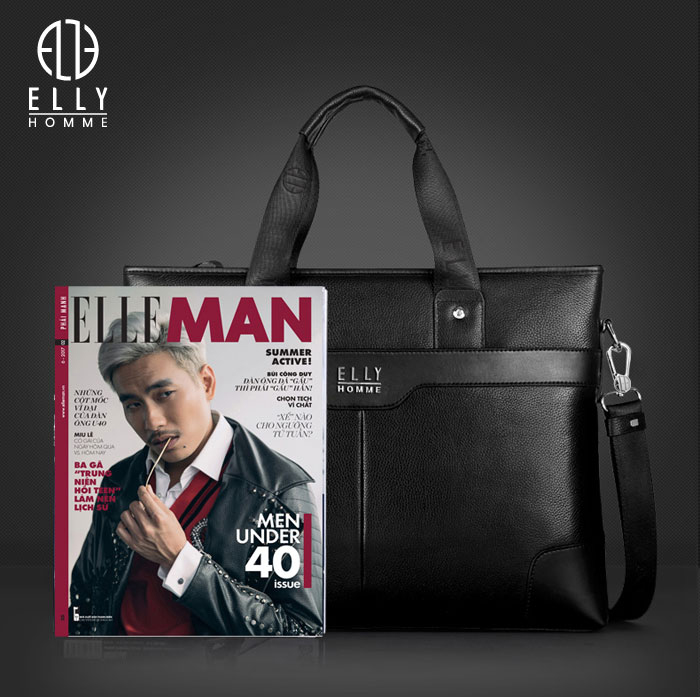 Túi xách nam cao cấp da thật ELLY HOMME – ETM9