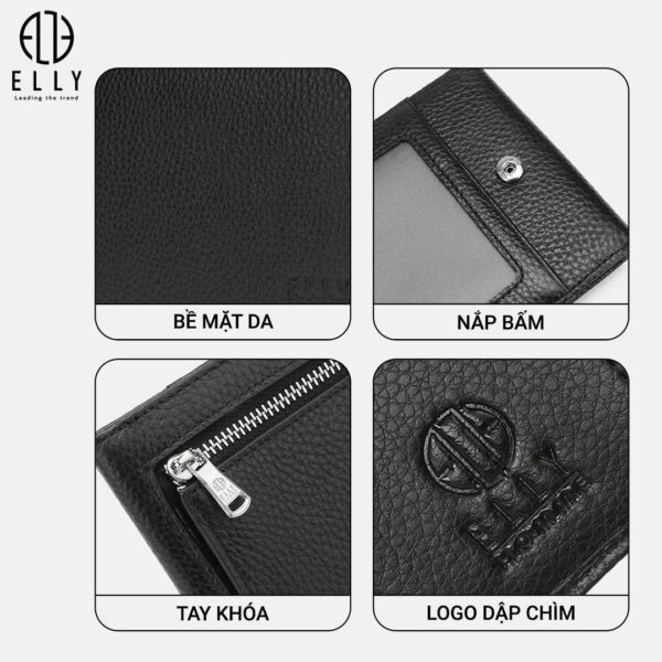 Ví nam da thật ELLY HOMME – EVM1