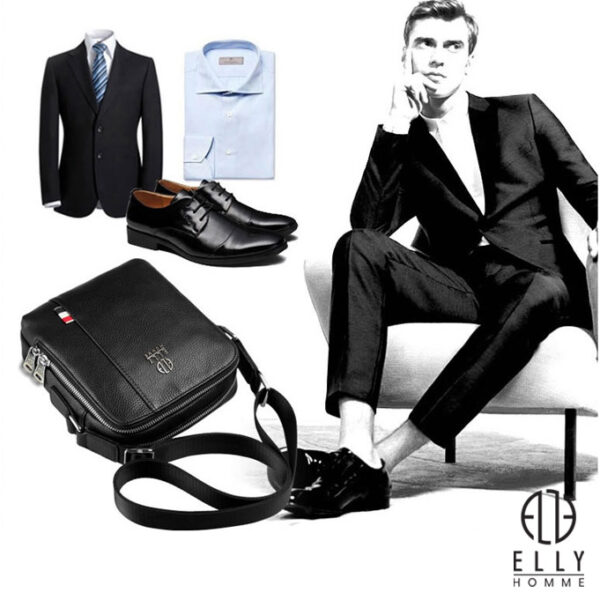 Túi xách nam cao cấp da thật ELLY HOMME – ETM6
