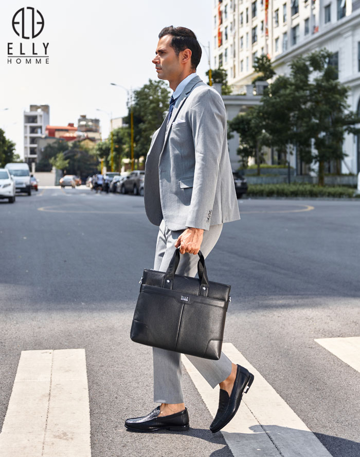 Túi xách nam cao cấp da thật ELLY HOMME – ETM9