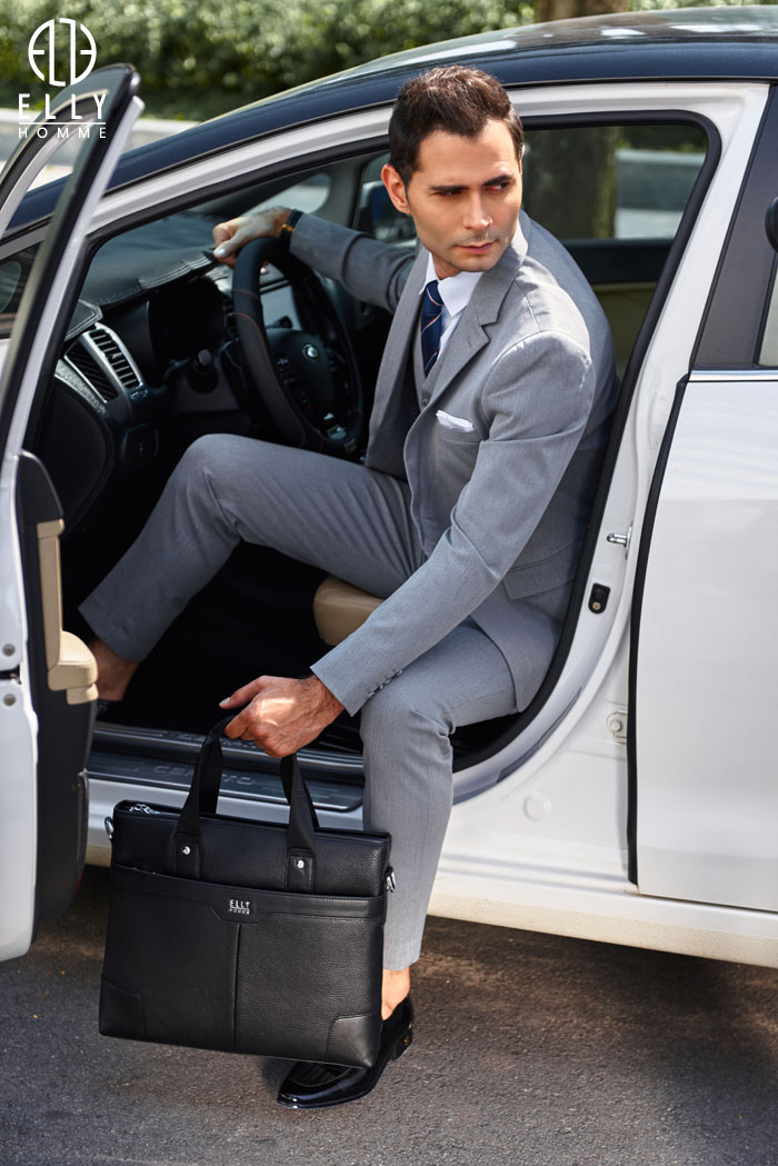 Túi xách nam cao cấp da thật ELLY HOMME – ETM9