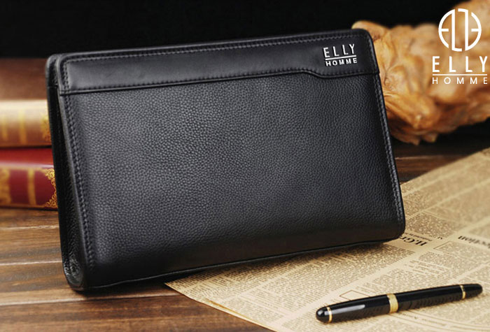Tui clutch nam cao cap da that ELLY ECM5 24