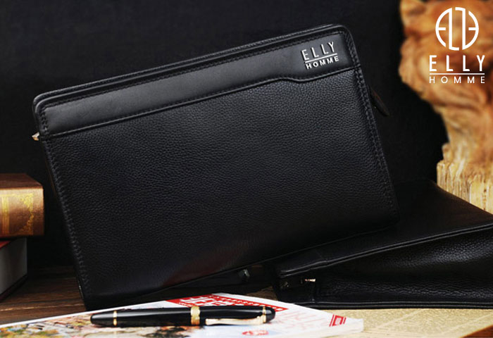 Tui clutch nam cao cap da that ELLY ECM5 18