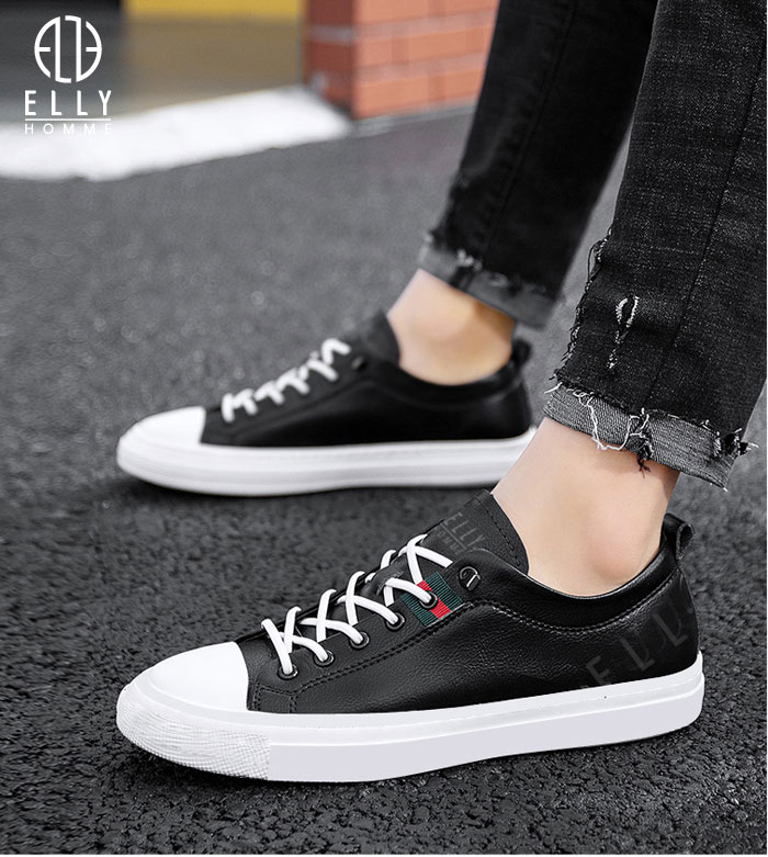 Giày nam sneaker da thật ELLY HOMME - EGTM19
