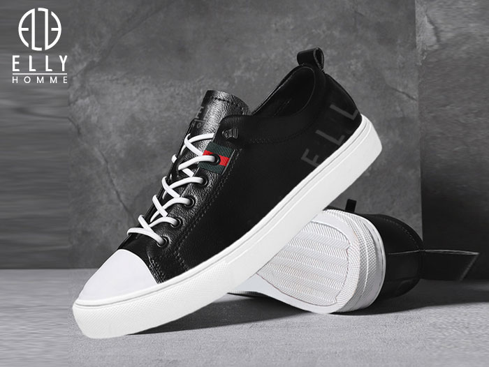 Giày nam sneaker da thật ELLY HOMME - EGTM19