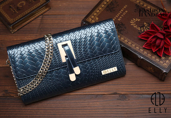 Tui clutch nu cao cap da that ELLY EC3 12 1