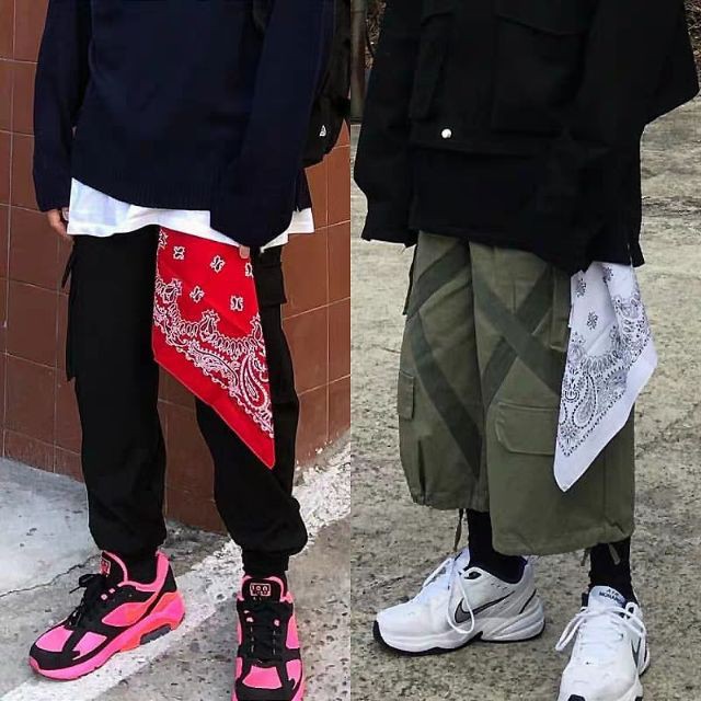 Khăn bandana buộc bên hông