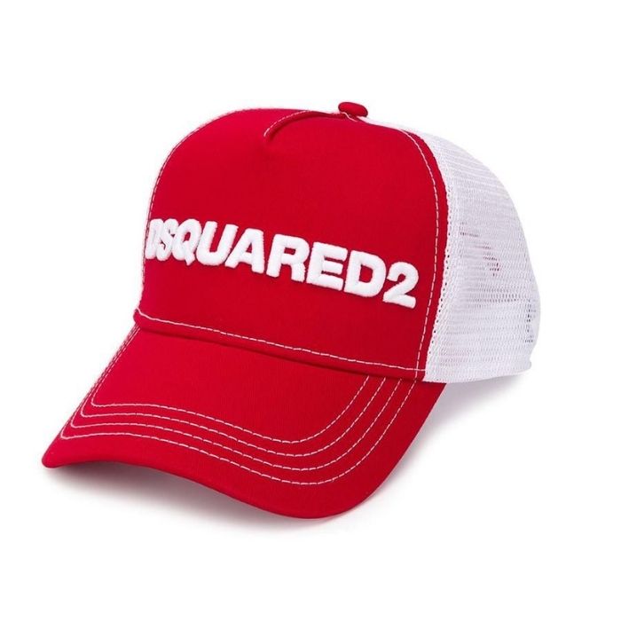 Mũ Dsquared2 Mesh Panelled Trucker Cap Màu Đỏ