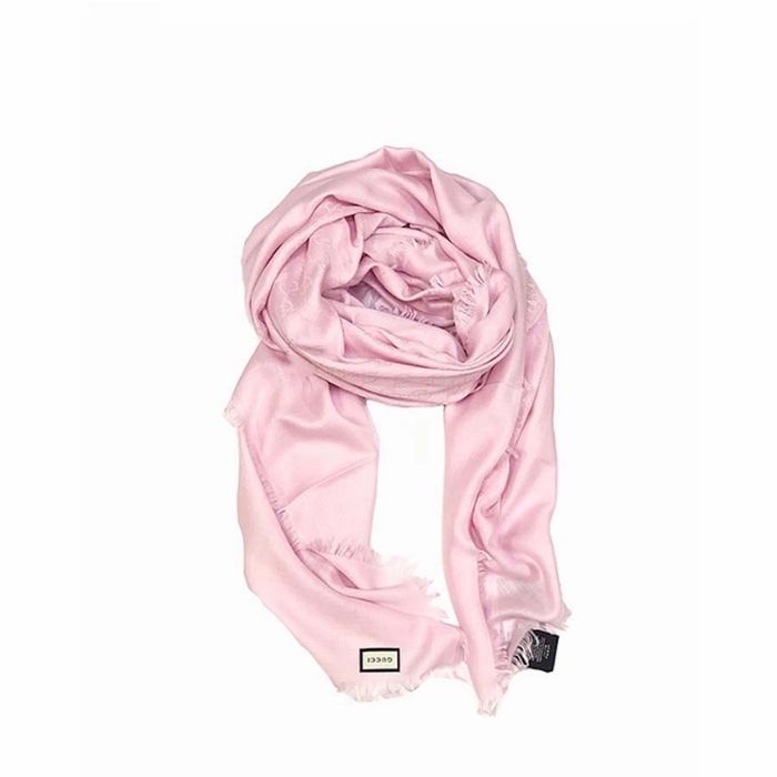 Gucci Wool Cotton Jacquard Stole Scarf