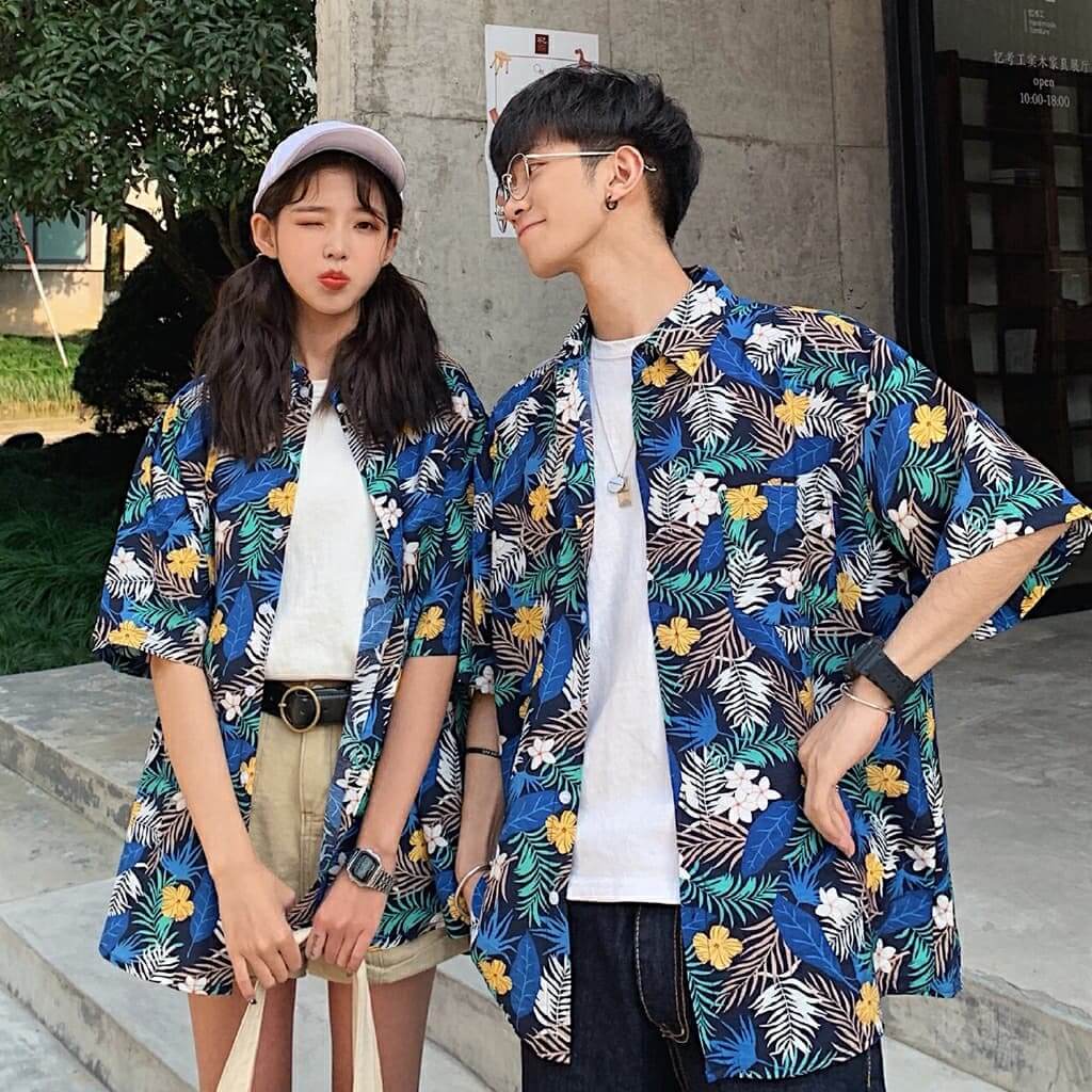 huong dan cach mix do da phong cach voi ao so mi nam hoa tiet.4