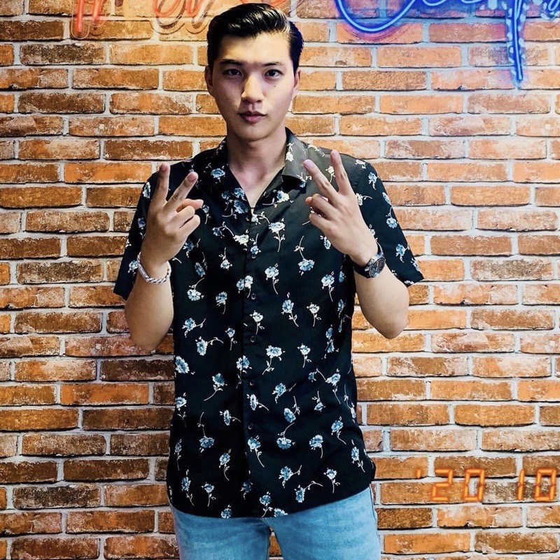 huong dan cach mix do da phong cach voi ao so mi nam hoa tiet.6