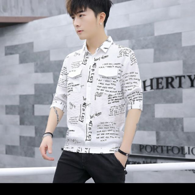 nhung kieu ao so mi nam hoa tiet hot nhat cho mua he nam nay.4