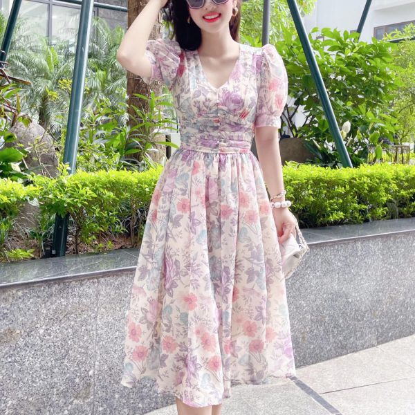 nhung thiet ke vay hoa xinh xan va diu dang cho nang cong so.3