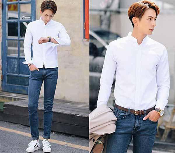 mach ban nam cach dien ao so mi trang phong cach va thu hut.4