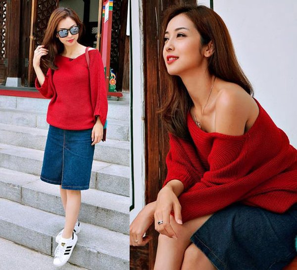 chan vay jeans chu a ket hop voi ao gi de trong that sanh dieu.9