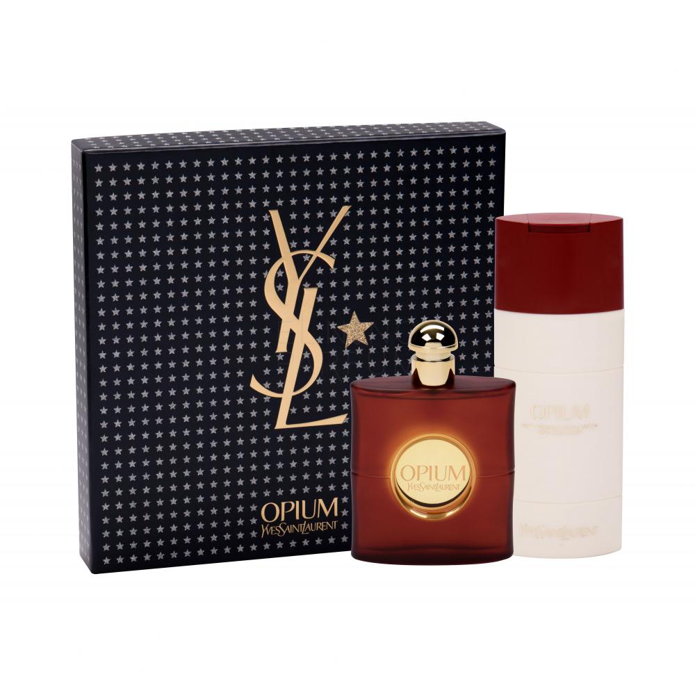 yves saint laurent opium 2009 zestaw dla kobiet edt 90 ml mleczko do ciala 200 ml 295838
