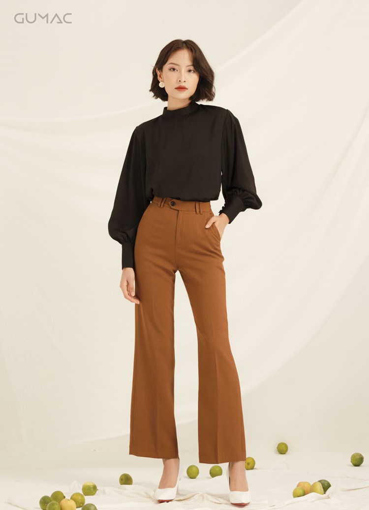 hoc cach phoi do voi tone nau don gian ma van phong cach.4