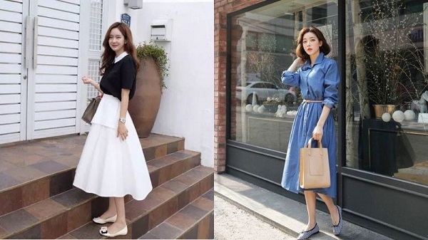 goi y lua chon giay phu hop voi vay cong so.5