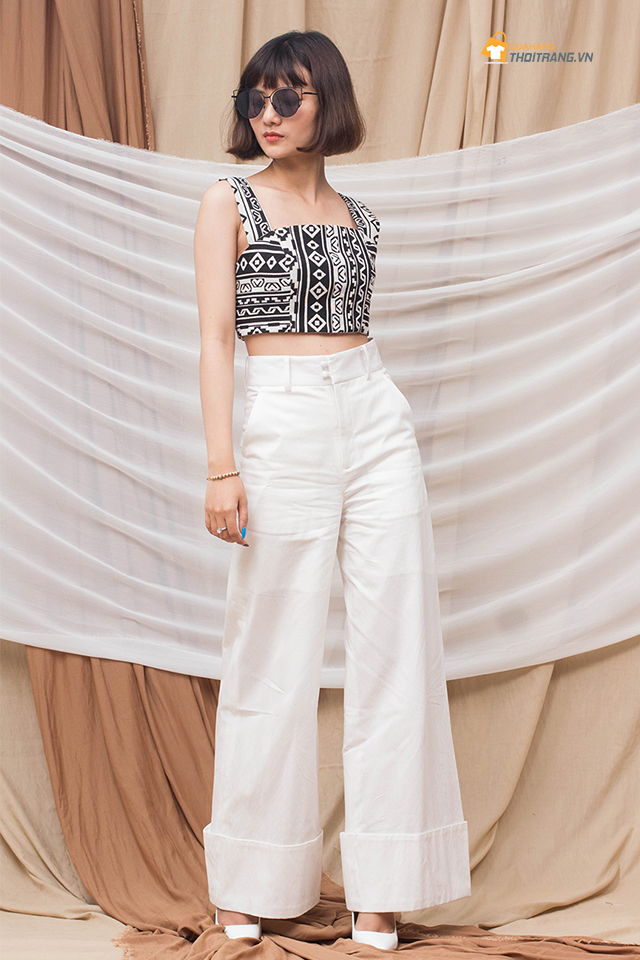 hoc cach phoi do voi ao croptop cong so ma ban nu khong the bo qua.4