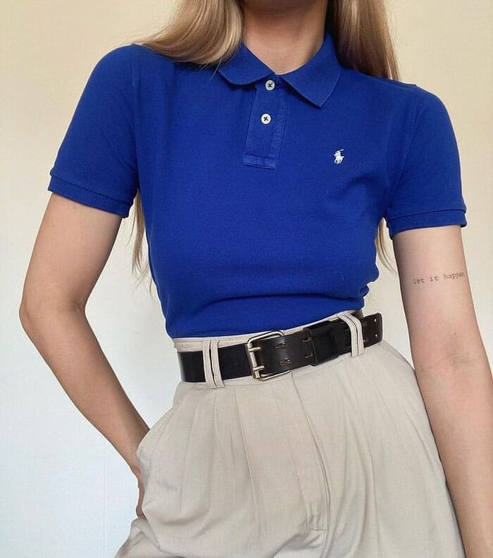 mach nang nhung cach phoi do voi ao polo nu.3