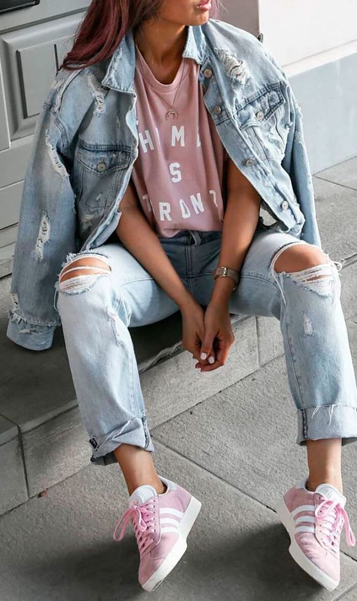 hoc cach phoi do voi giay mau hong cuc trendy phan 1.4