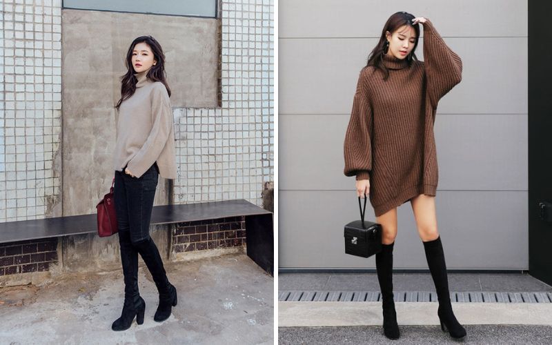 goi y nang gay cach phoi do mua dong cuc