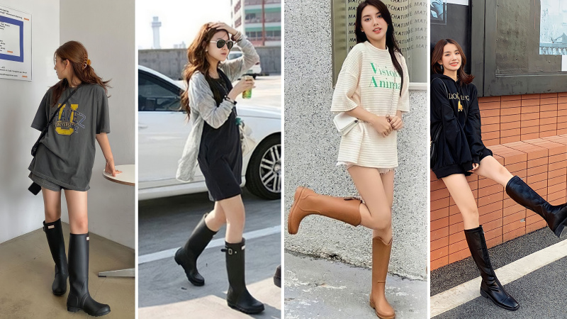 tim hieu ve boot cao su va cach phoi do nang tam phong cach thoi trang.11