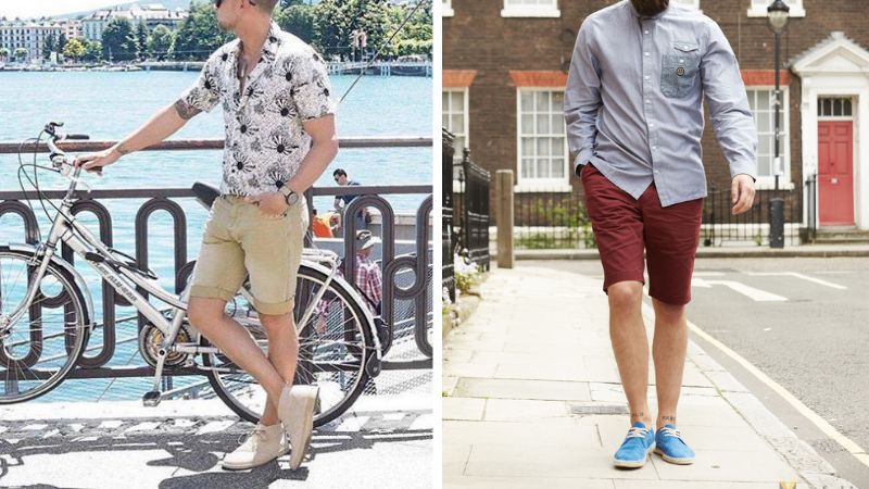 mach hang nhung cach phoi ao so mi voi quan short cuc thu hut.7