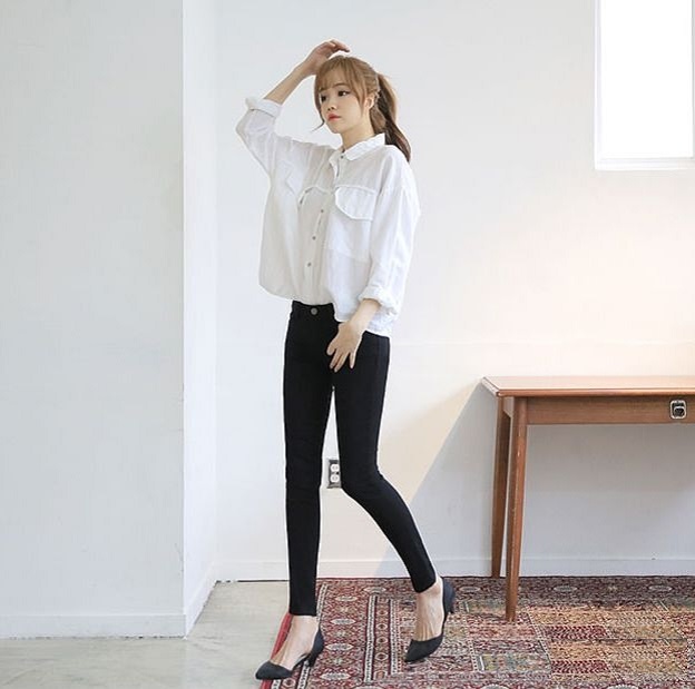 hoc cach phoi do voi quan jeans den cuc sanh dieu.4