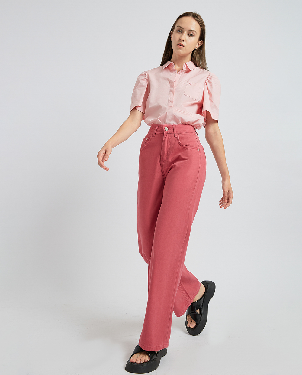 ao so mi va quan short nu ket hop the nao.9