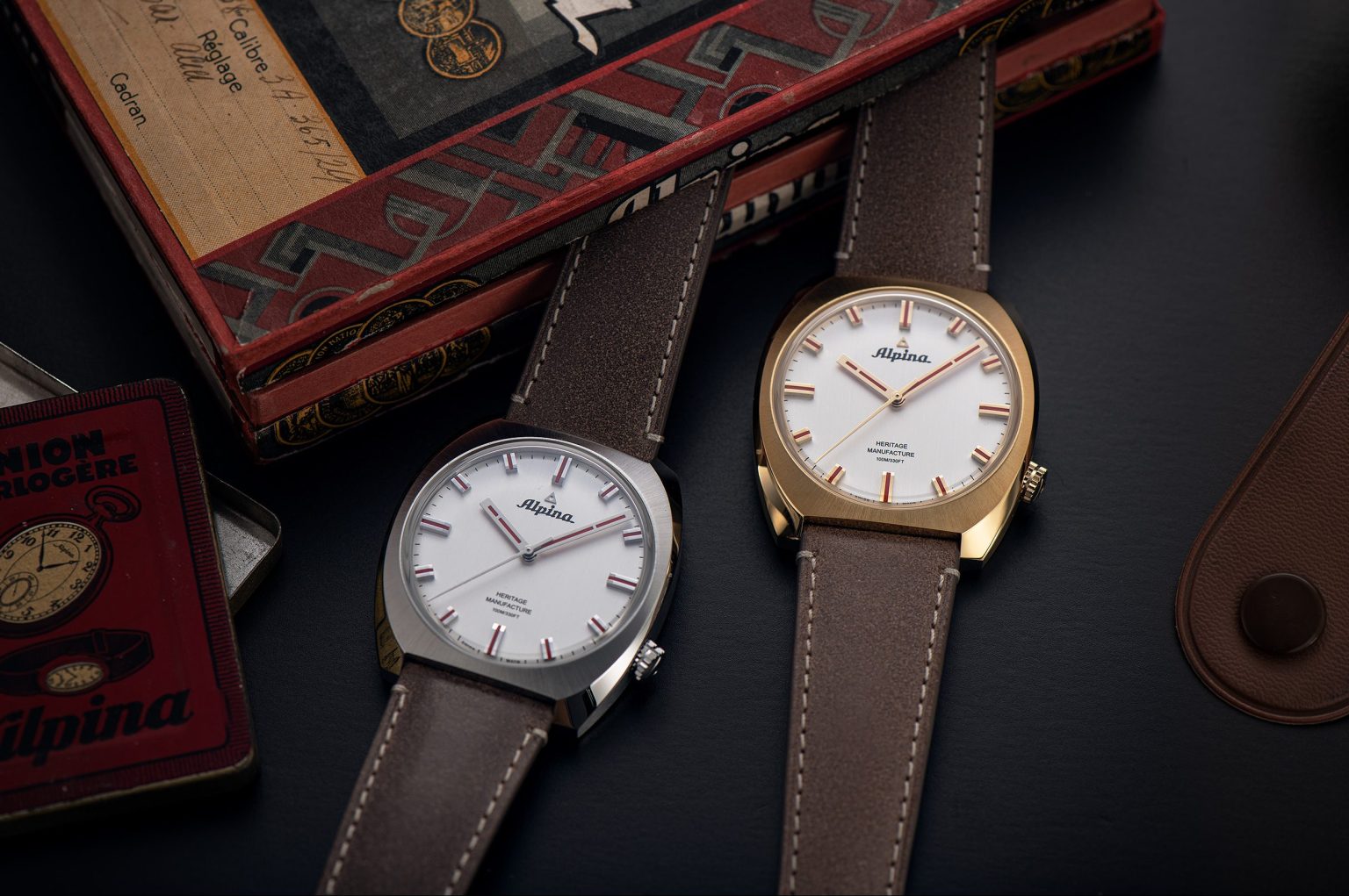 mau dong ho mang thiet ke hoai co startimer pilot heritage manufacture cua alpina.6