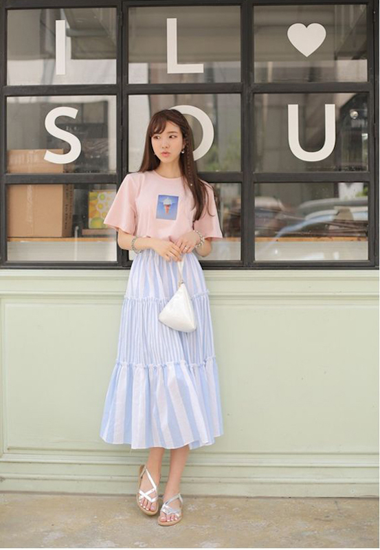 hoc cach phoi do cuc xinh voi chan vay dai.9