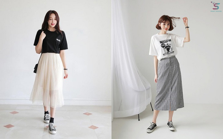 hoc cach phoi do cuc xinh voi chan vay dai.3