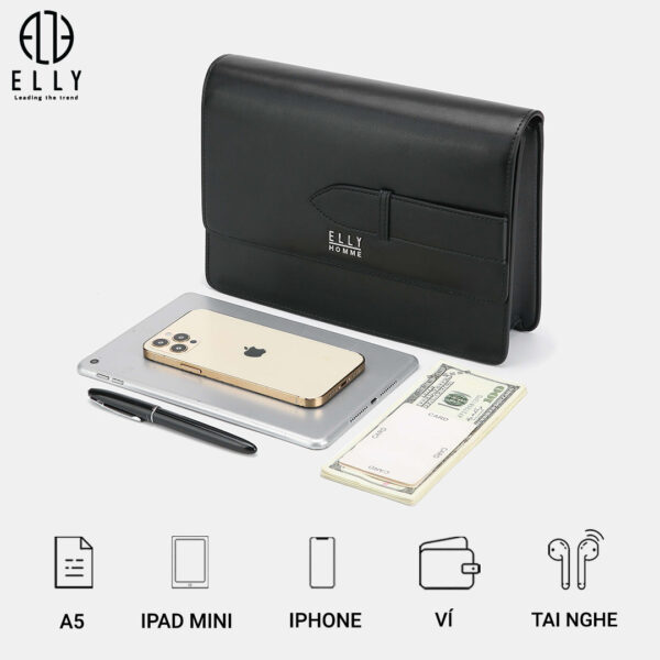 tui clutch nam da that elly homme ecm14 5 Sao chep