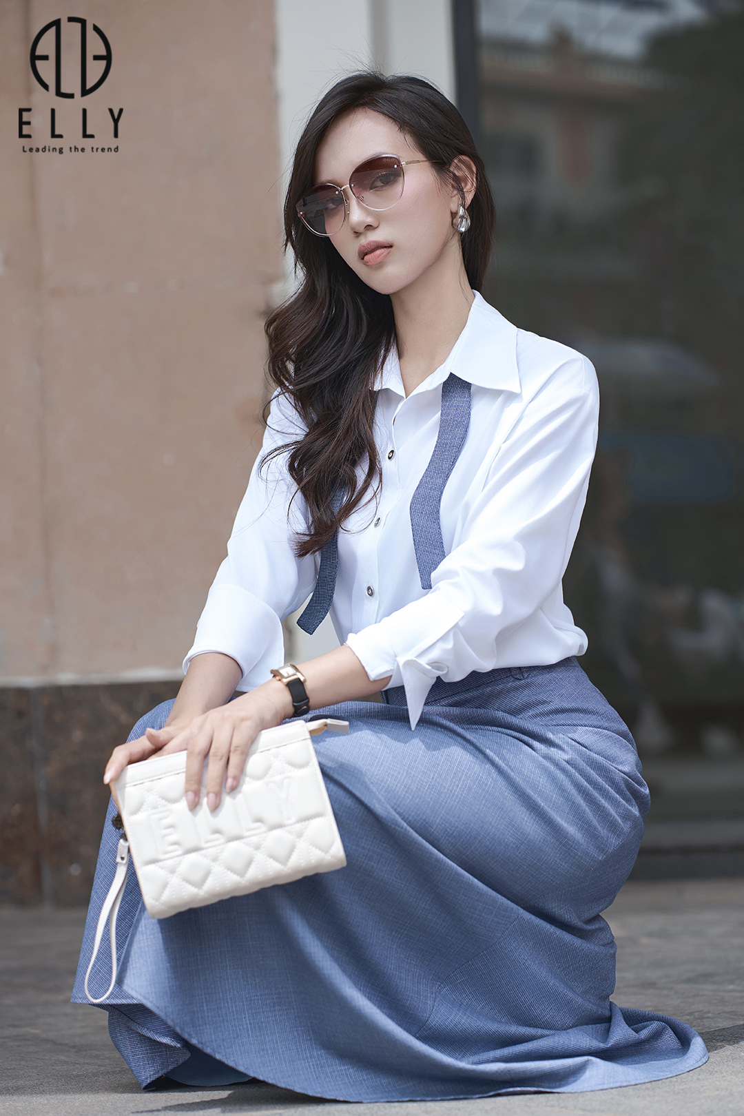 tui clutch nu cao cap da that elly ec65 1 2