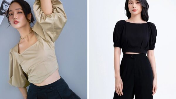 don dau xu huong ao croptop tay phong cho nang them xinh.2