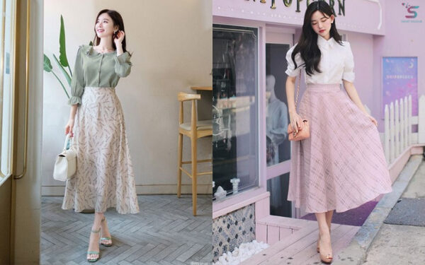 hoc cach phoi do xinh voi chan vay dai vintage.5