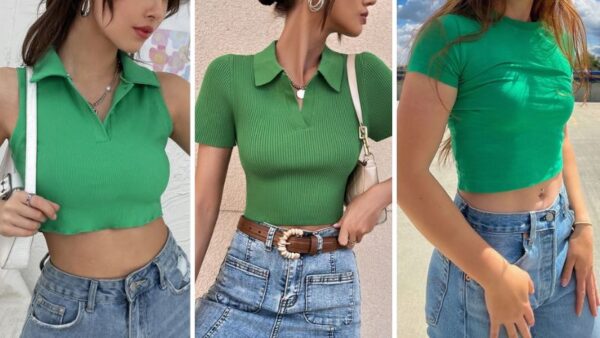 goi y phoi do voi ao tone xanh la cho mua he.2