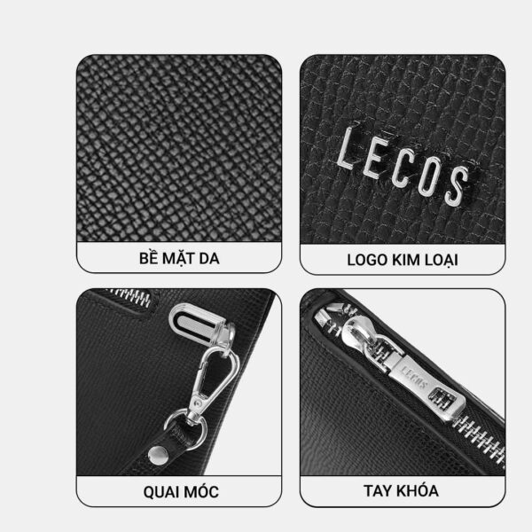 tui clutch nam cao cap da that lecos lc1 26 1