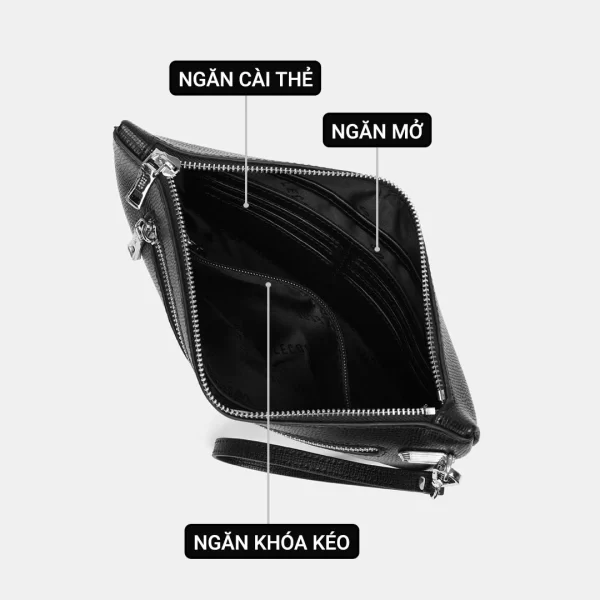 tui clutch nam cao cap da that lecos lc1 25