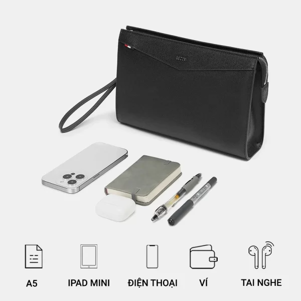 tui clutch nam cao cap da that lecos lc4 3