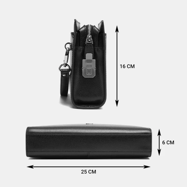 tui clutch nam cao cap da that lecos lc5 8