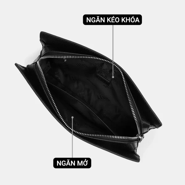 tui clutch nam cao cap da that lecos lc5 12